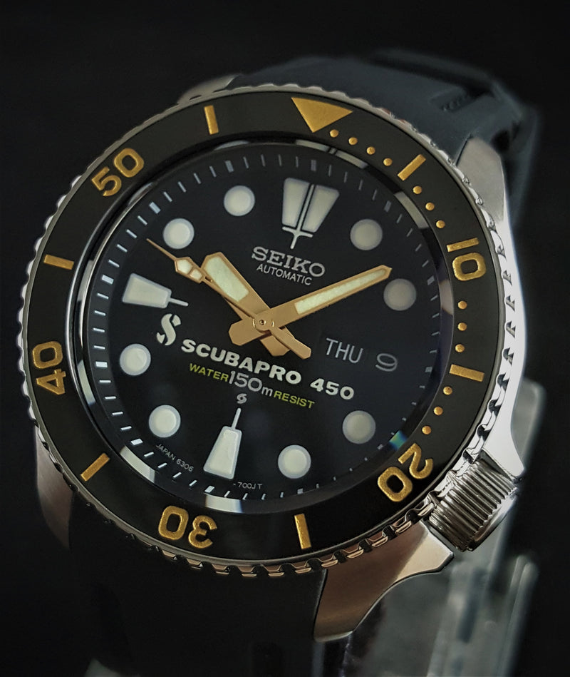 Bespoke Custom Build SKX007 Divers Watch Seiko NH36 MOVEMENT 'JPS MOD'
