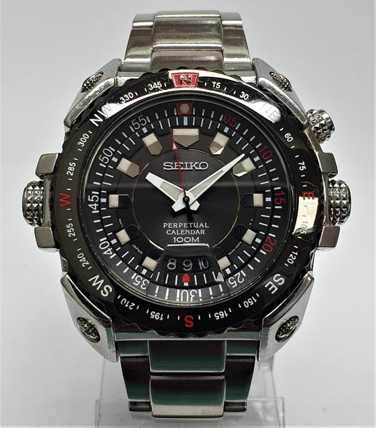 QUARTZ VINTAGE Perpetual Calendar Seiko Quartz 6A32 00E0 – Watch