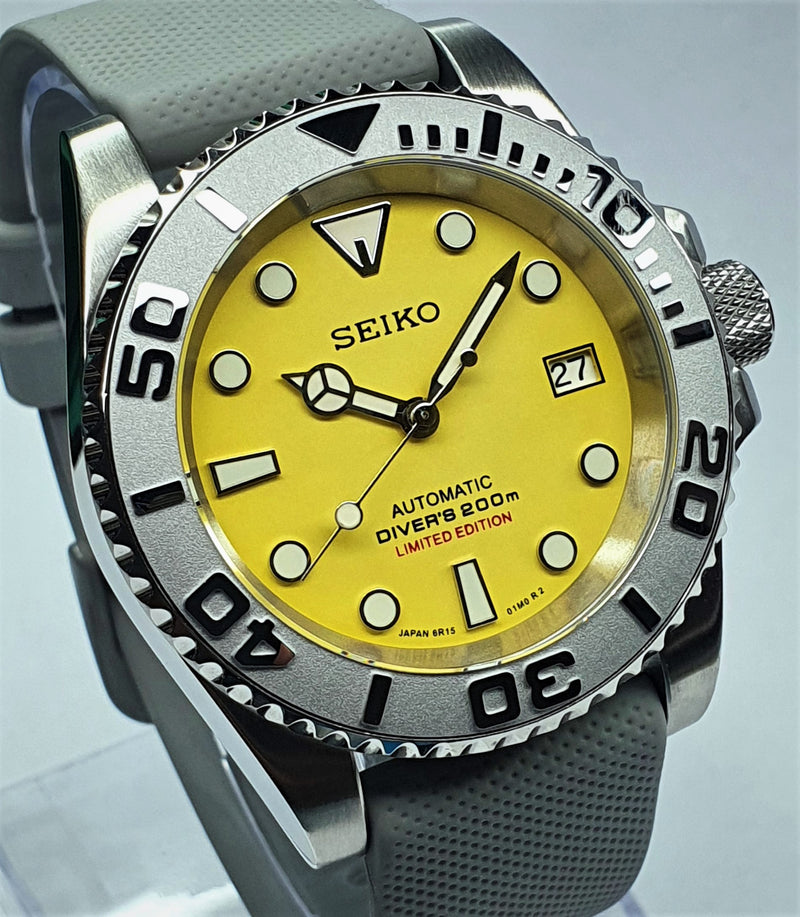 Bespoke Custom Build SUB Divers Watch Seiko NH36 Automatic 'SUMO LTD EDT MOD'