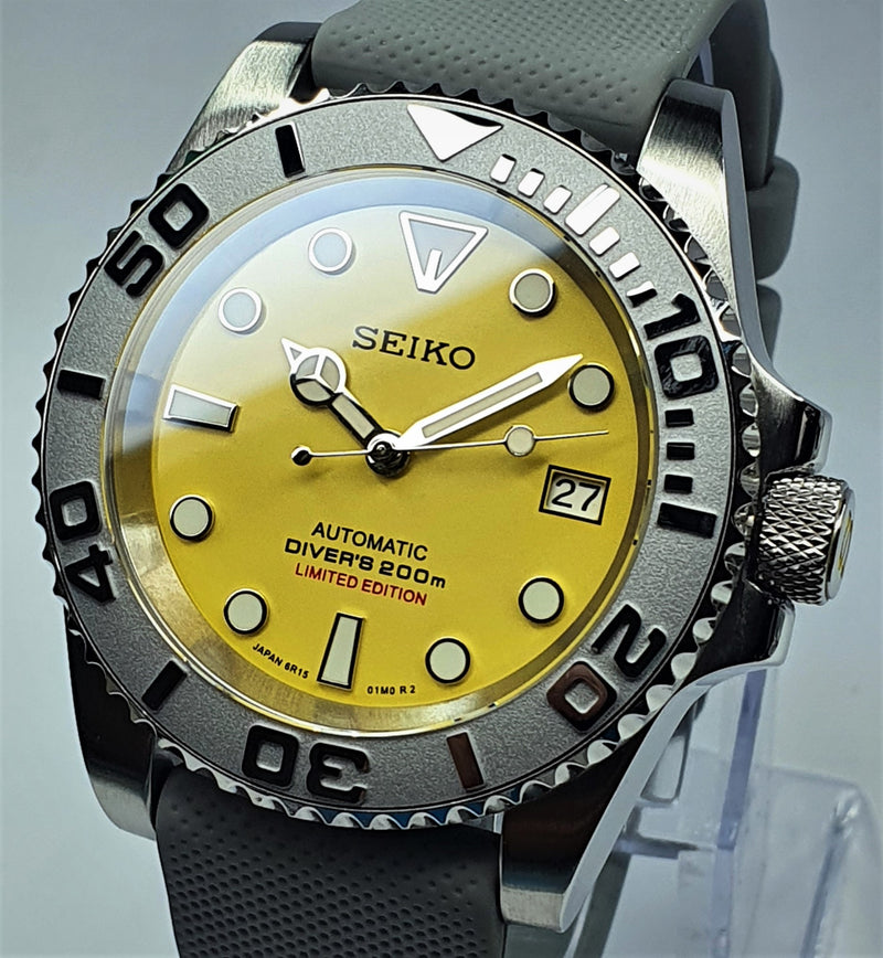 Bespoke Custom Build SUB Divers Watch Seiko NH36 Automatic 'SUMO LTD EDT MOD'