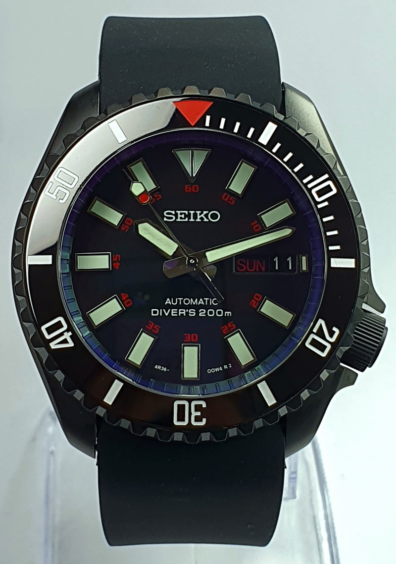 Bespoke Custom SKX007 Divers Watch SEIKO NH36 - BLOODMOON Mod! Premium Quality PVD Case