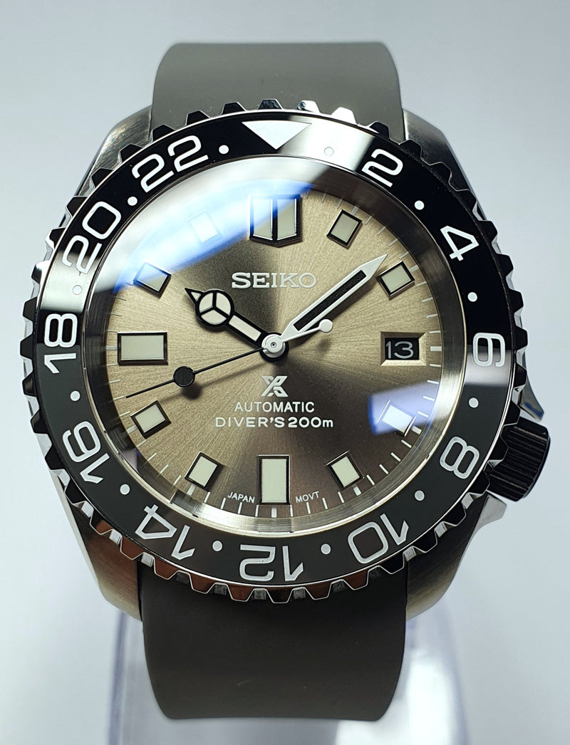 Bespoke Custom Build BLACK GREY Mod' SKX007 Divers Watch NH36 Automatic Divers Watch Sapphire 5ATM