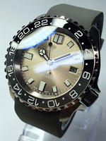 Bespoke Custom Build BLACK GREY Mod' SKX007 Divers Watch NH36 Automatic Divers Watch Sapphire 5ATM