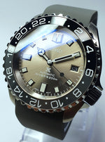 Bespoke Custom Build BLACK GREY Mod' SKX007 Divers Watch NH36 Automatic Divers Watch Sapphire 5ATM