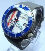 Custom SKX007 Divers Watch SEIKO NH36 - 53 Herbie Volkswagen Mod! Premium High End SKX Case Sapphire 5atm Tested