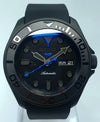 Bespoke Custom Build SKX007 Divers Watch Seiko NH36 Automatic 'STEALTH aka GHOST MOD' Premium Quality Case & Sapphire