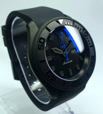 Bespoke Custom Build SKX007 Divers Watch Seiko NH36 Automatic 'STEALTH aka GHOST MOD' Premium Quality Case & Sapphire