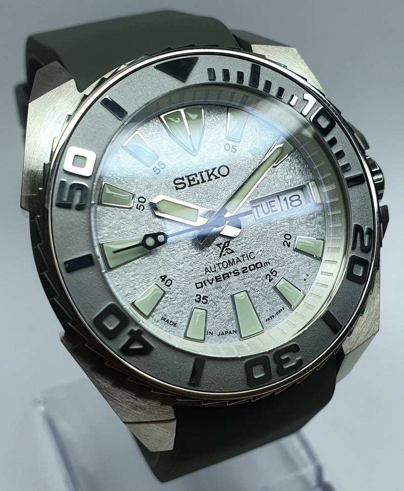 Bespoke Custom Samurai Divers Watch SEIKO NH36 - ICE MONSTER Mod! Premium Quality Case