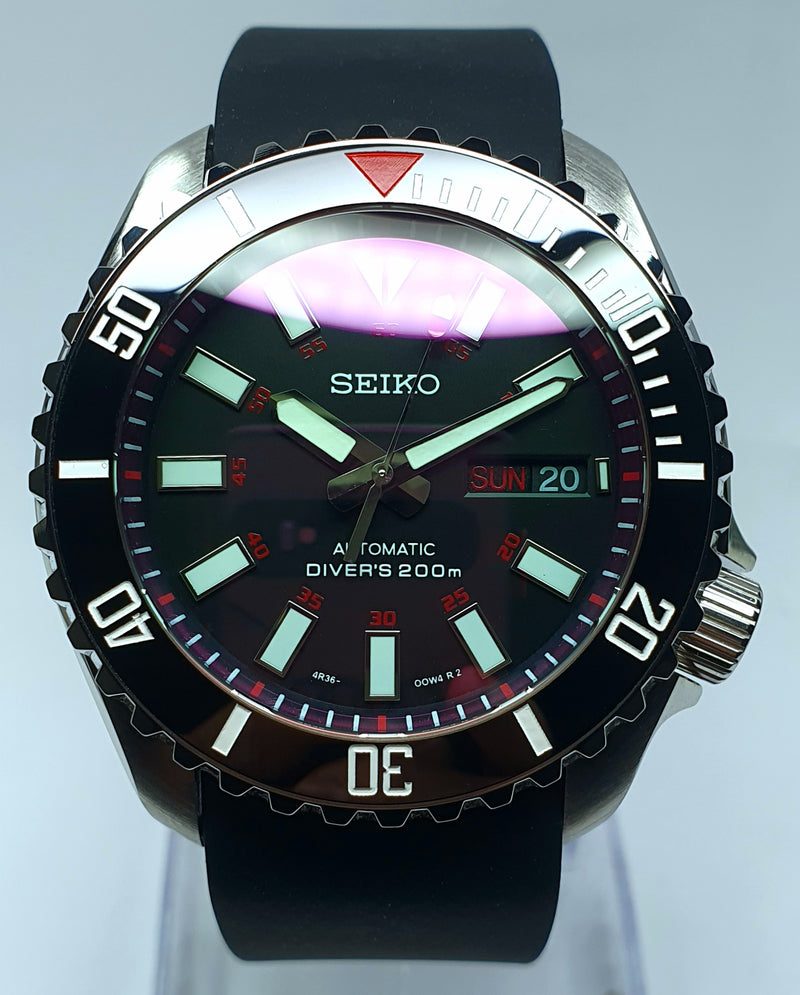 Bespoke Custom SKX007 Blood Moon Divers Watch SEIKO NH36 - AKA Bloodmoon Mod! Premium Quality Case