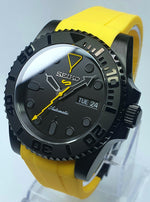 Bespoke Custom Build SUB Divers Watch Seiko NH36 Automatic 'BUMBLE BEE MOD'