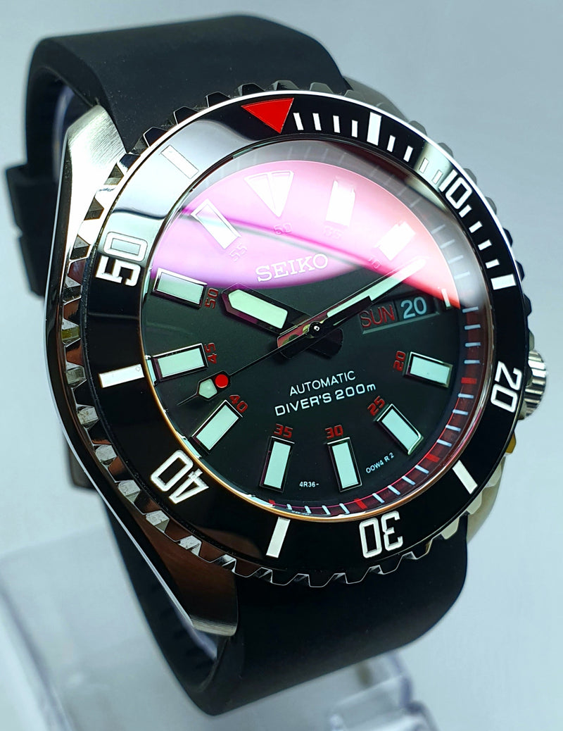Bespoke Custom SKX007 Blood Moon Divers Watch SEIKO NH36 - AKA Bloodmoon Mod! Premium Quality Case