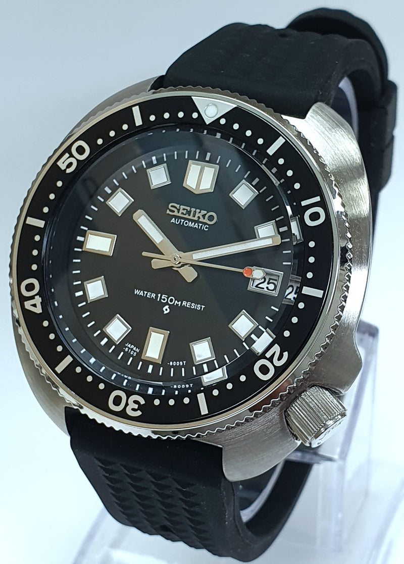 LOCK CROWN' Bespoke Custom Build Seiko 6105 Mod Divers Watch NH36