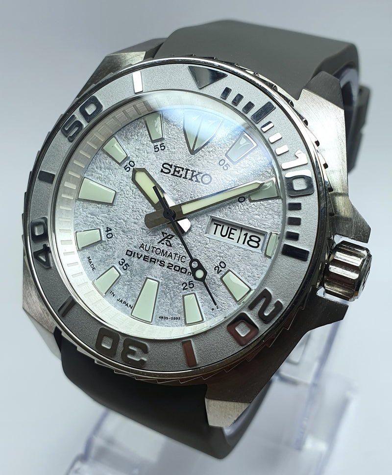 Bespoke Custom Samurai Divers Watch SEIKO NH36 - ICE MONSTER Mod! Premium Quality Case