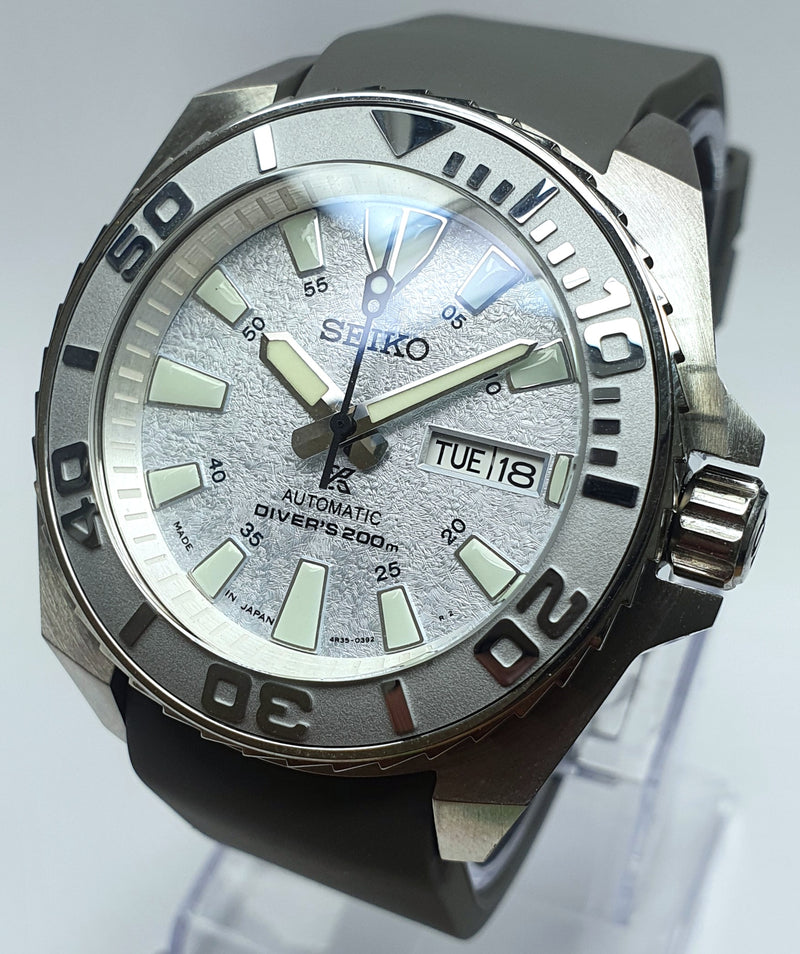 Bespoke Custom Samurai Divers Watch SEIKO NH36 - ICE MONSTER Mod! Premium Quality Case