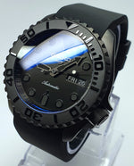 Custom Build SKX007 Divers Watch Seiko NH36 Automatic 'STEALTH aka GHOST MOD' Premium Qaulity PVD Case Sapphire Crystal