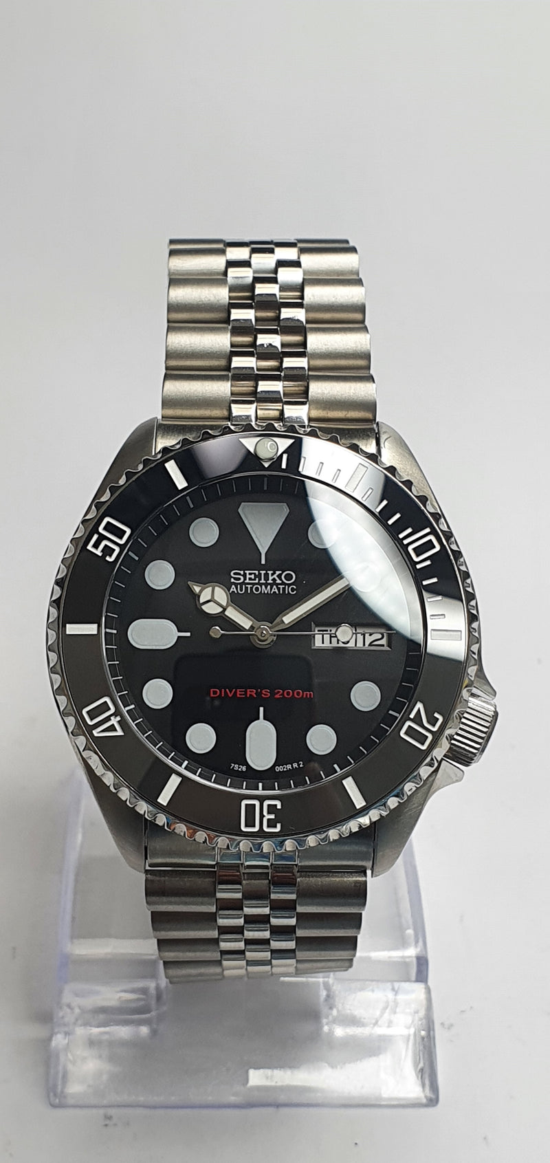 Bespoke Custom Bruce Wayne Mod' SKX007 Divers Watch NH36 Automatic Divers Watch Sapphire 5ATM