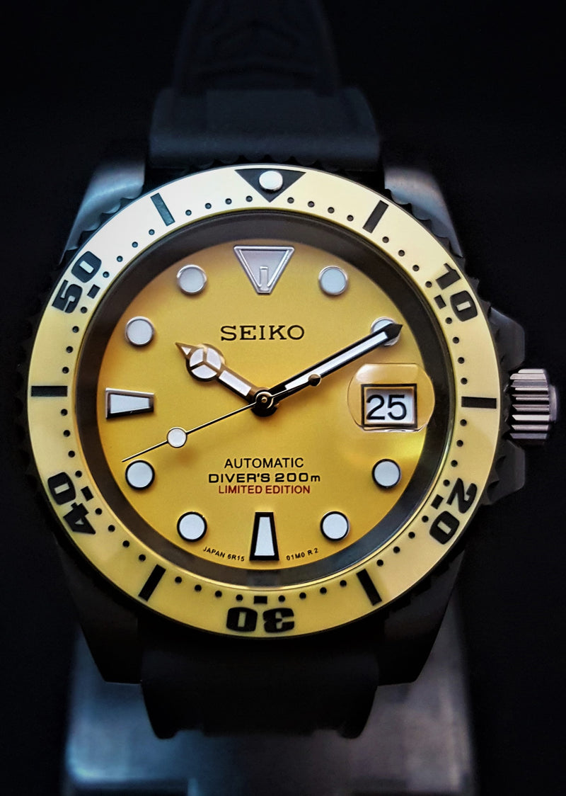 Diver Watches Seiko Yellow Sumo Limited Edition Bespoke Custom