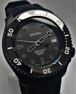 Bespoke Custom Build Seiko Mod SKX007 Divers Watch NH36 Automatic 'STEALTH MOD'