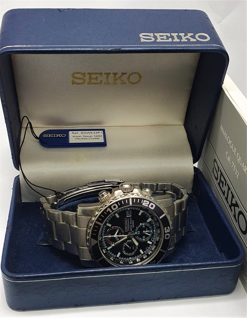 (Sold Out Now - One more coming soon) SEIKO GEN-1 VINTAGE Seiko Quartz 7t32 AKA SEIKO 'DAYTONA'