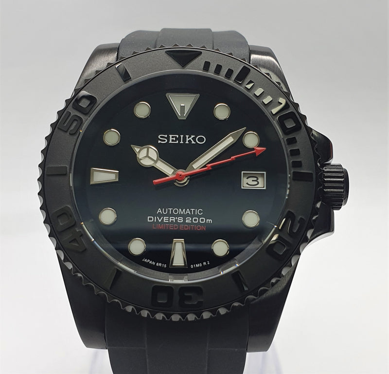 Bespoke Custom Build SUBMARINER Divers Watch Seiko NH36 Automatic 'SUMO LTD EDITION MOD'