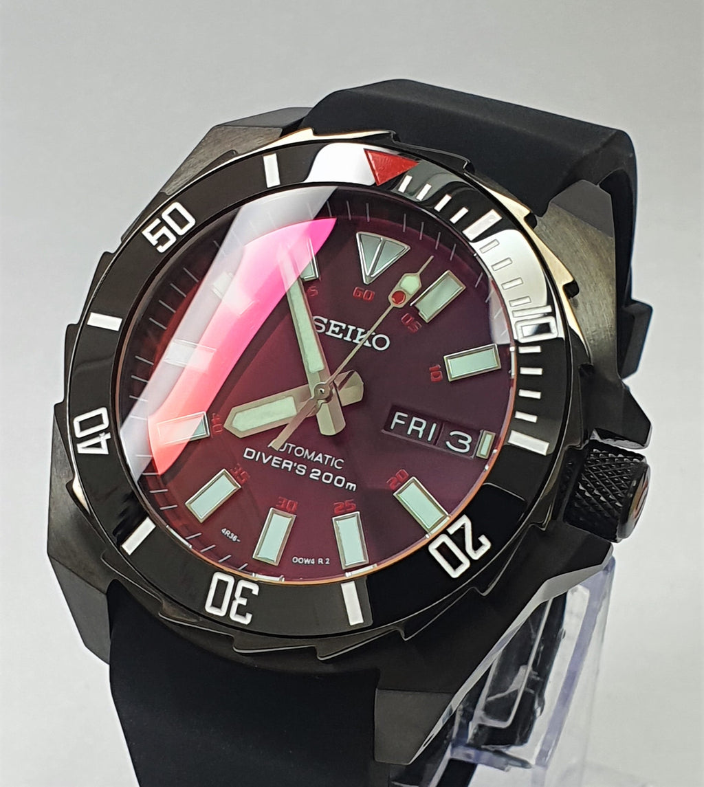 BespokeCustom SKX Samurai Divers Watch SEIKO NH36 AKA
