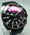 Bespoke Custom SKX Samurai Divers Watch SEIKO NH36 - AKA Blood Moon Mod! Premium Quality Case + Stainless Steel Bracelet