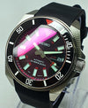 Bespoke Custom SKX Samurai Divers Watch SEIKO NH36 - AKA Blood Moon Mod! Premium Quality Case + Stainless Steel Bracelet