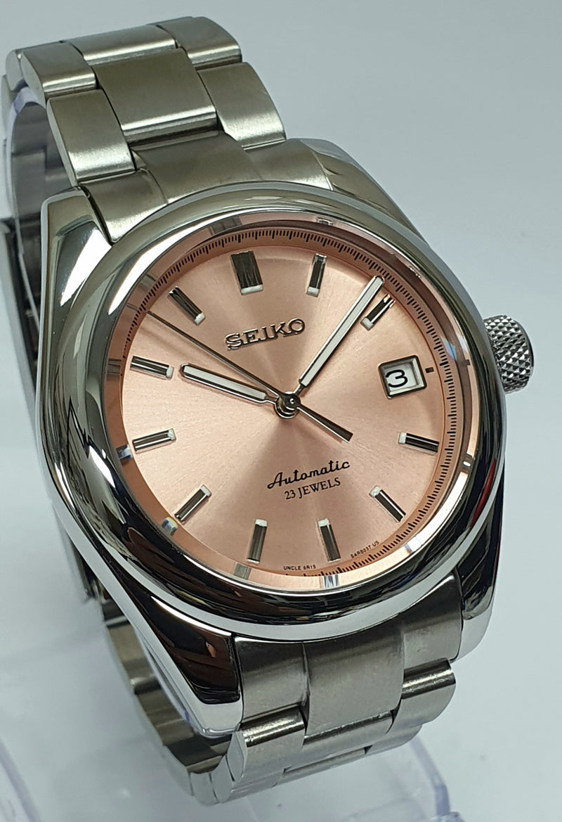 Bespoke Custom Build SARB037 AKA Salmon Dial Watch Seiko NH36 Automatic 'Uncle Seiko' Salmon MOD'