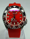 Bespoke Custom Build GMT MASTER 'Zimbe Mod' SKX007 Divers Watch NH34 GMT Automatic Divers Watch