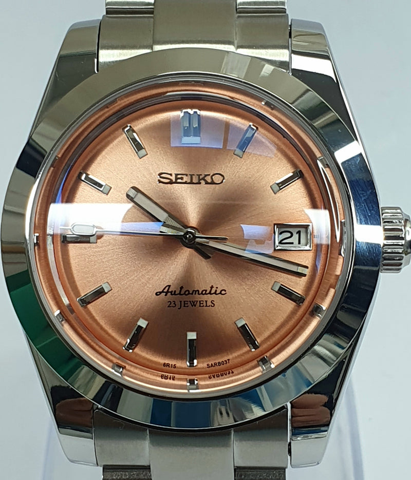 Bespoke Custom Build SARB037 AKA Salmon Dial Watch Seiko NH36 Automatic aka 'Uncle Seiko' Salmon MOD'