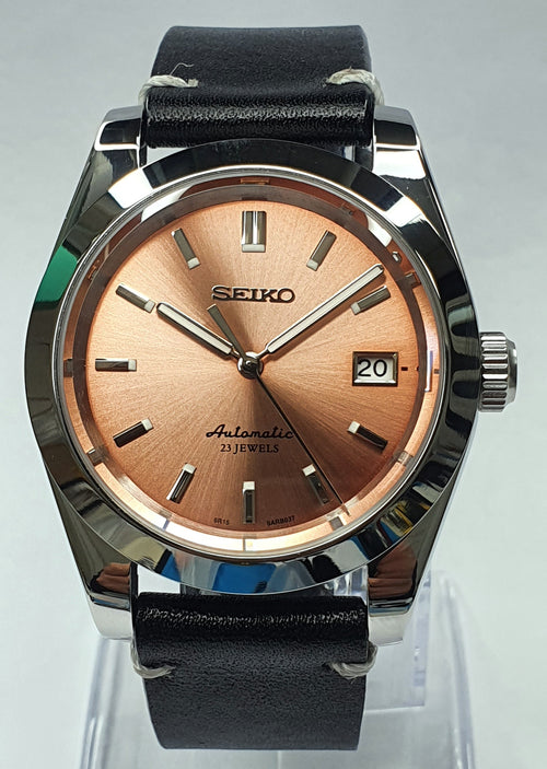 Bespoke Custom Build SARB037 AKA Salmon Dial Watch Seiko NH36 Automatic aka 'Uncle Seiko' Salmon MOD'