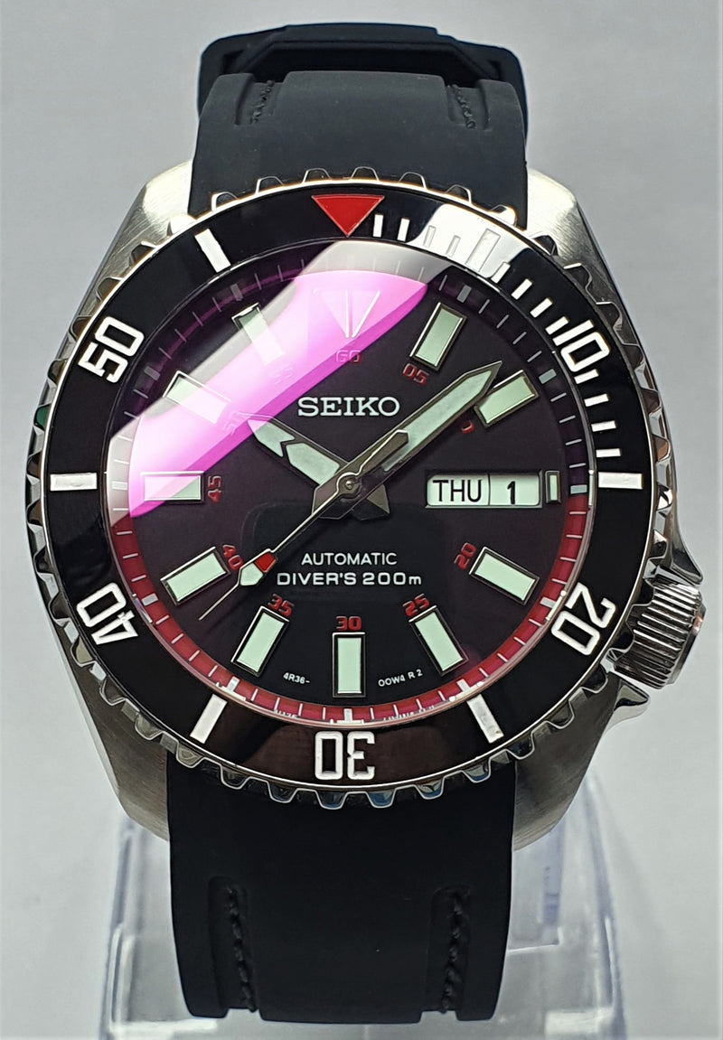 Bespoke Custom SKX007 Blood Moon Divers Watch SEIKO NH36 - AKA Bloodmoon Mod! Premium Quality Case