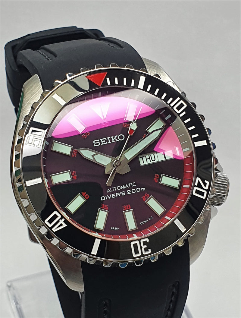 Bespoke Custom SKX007 Blood Moon Divers Watch SEIKO NH36 - AKA Bloodmoon Mod! Premium Quality Case